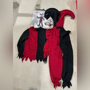 Evil Jester Costume Kids Size 12-14